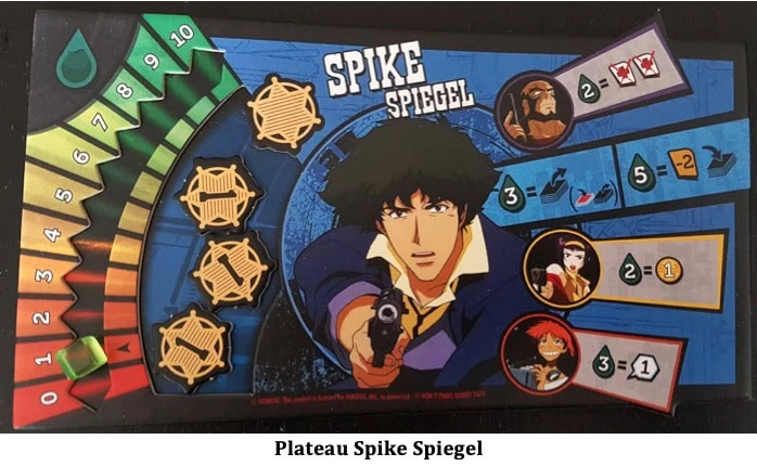 plateau de jeu spike spiegel de Cowboy Bebop, Space Serenade