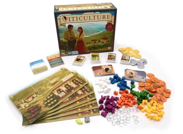 Test de Viticulture l’Edition Essentielle de Jamey Stegmaier, Alan Stone et Morten Monrad Pedersen chez Matagot.