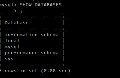 show databases in mysql under windows 10