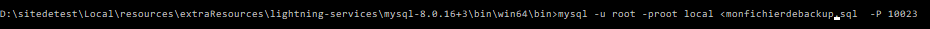 import large database in mysql windows 10