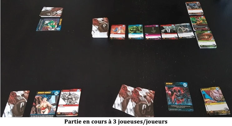 cartes de DC Comic Deck-Building Game