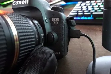 Canon EOS 7D Mark II connecté sur PC