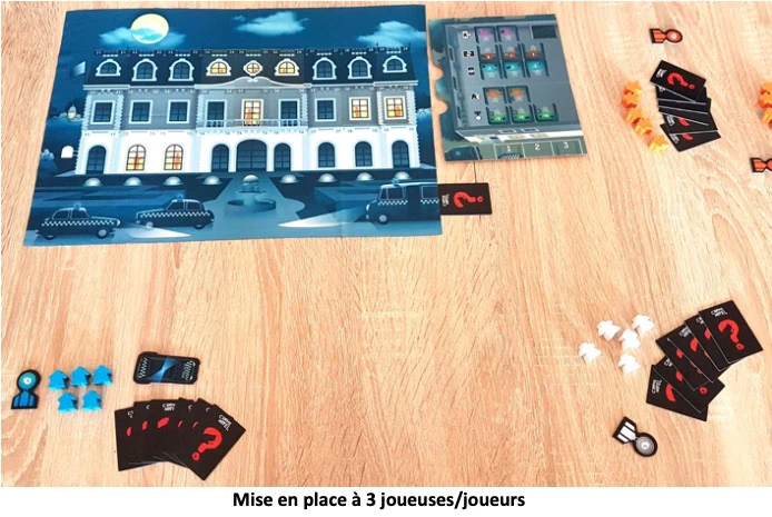 Plateau de jeu crime hotel
