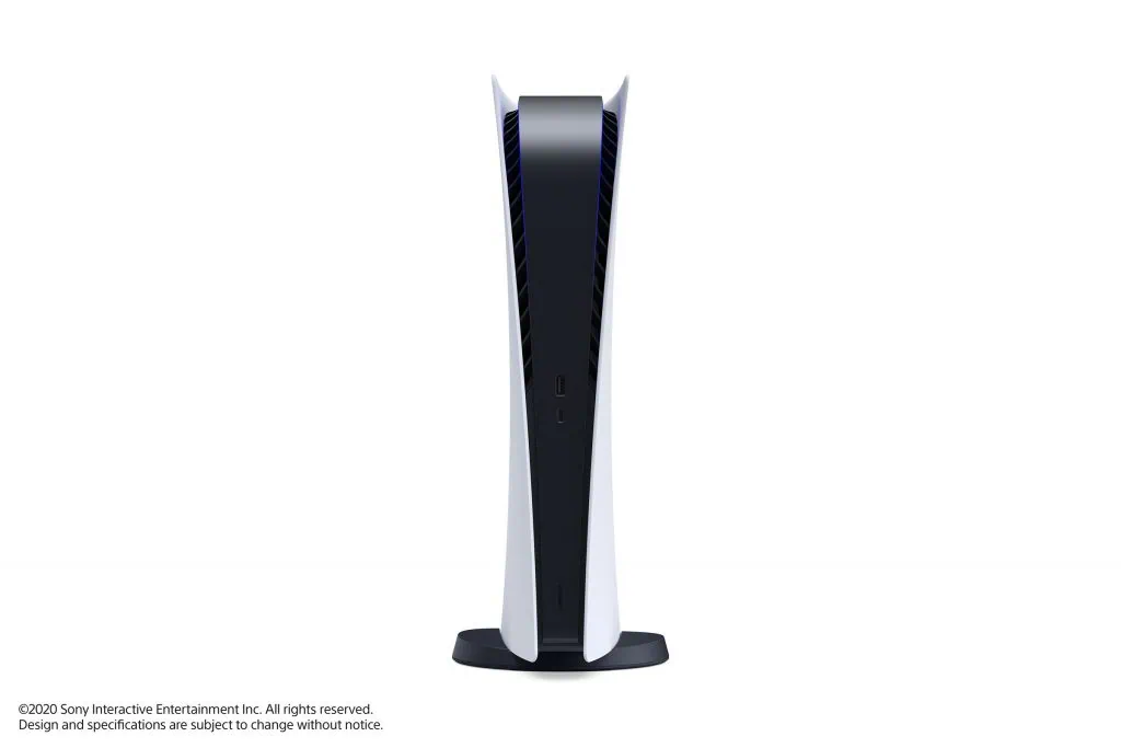 PlayStation 5 Digital edition debout