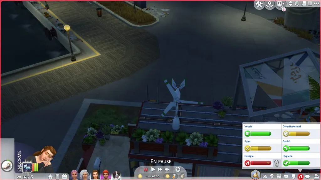 Construction d'une éolienne dans  Sims 4 écologie
