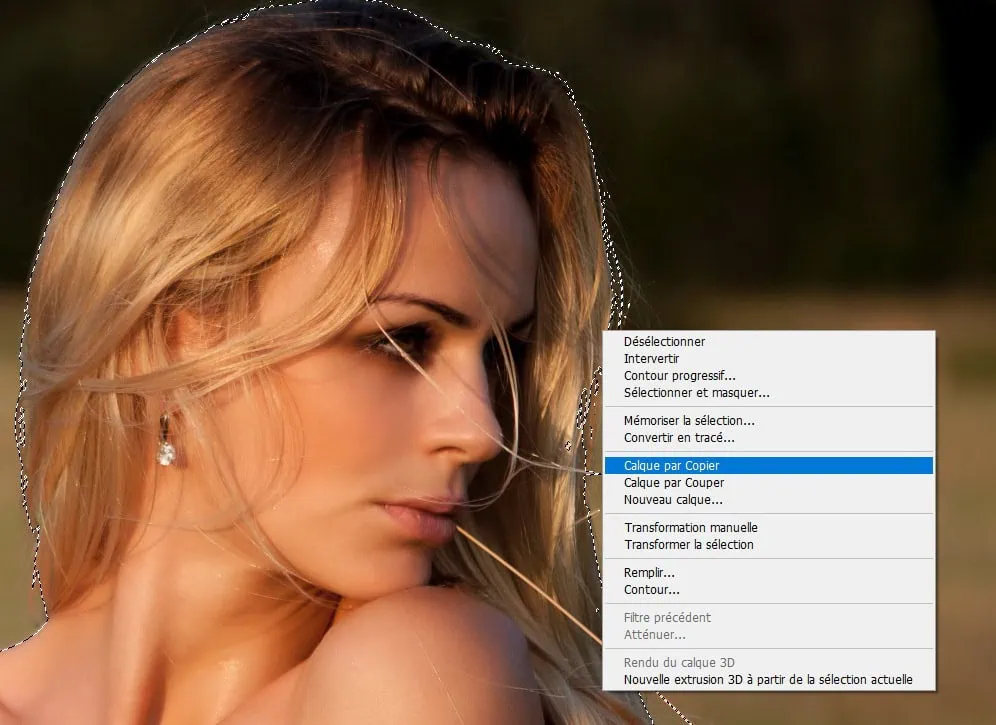 calque par copier dans photoshop cc