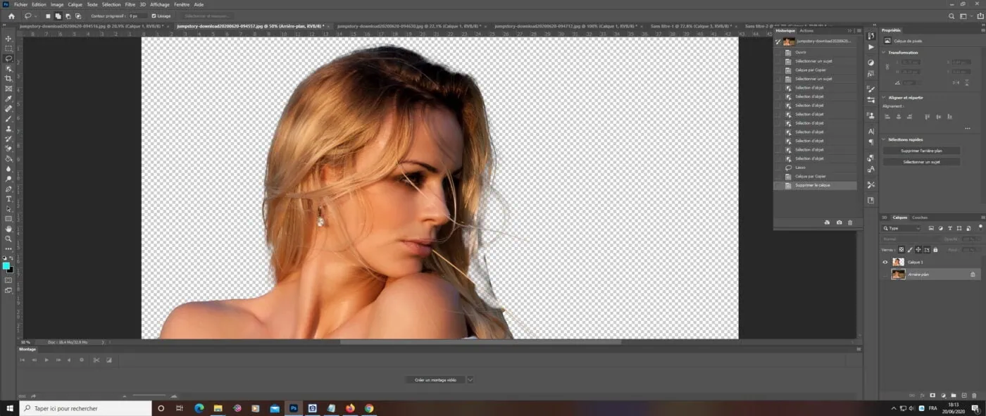 Détourer une personne dans photoshop