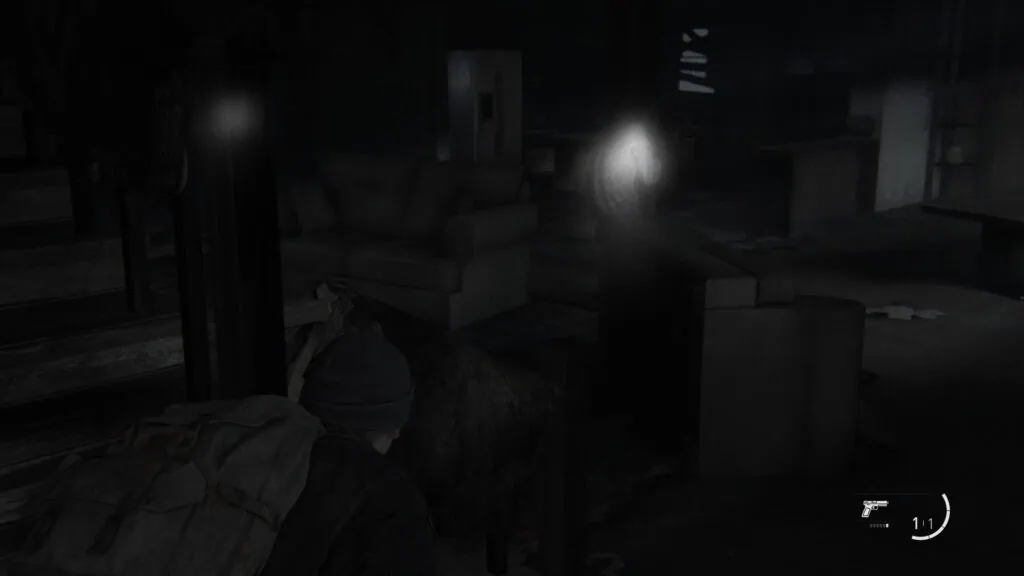 Ellie écoute où sont les ennemis