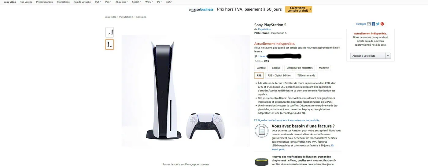 PlayStation 5 (PS5) sur Amazon.fr