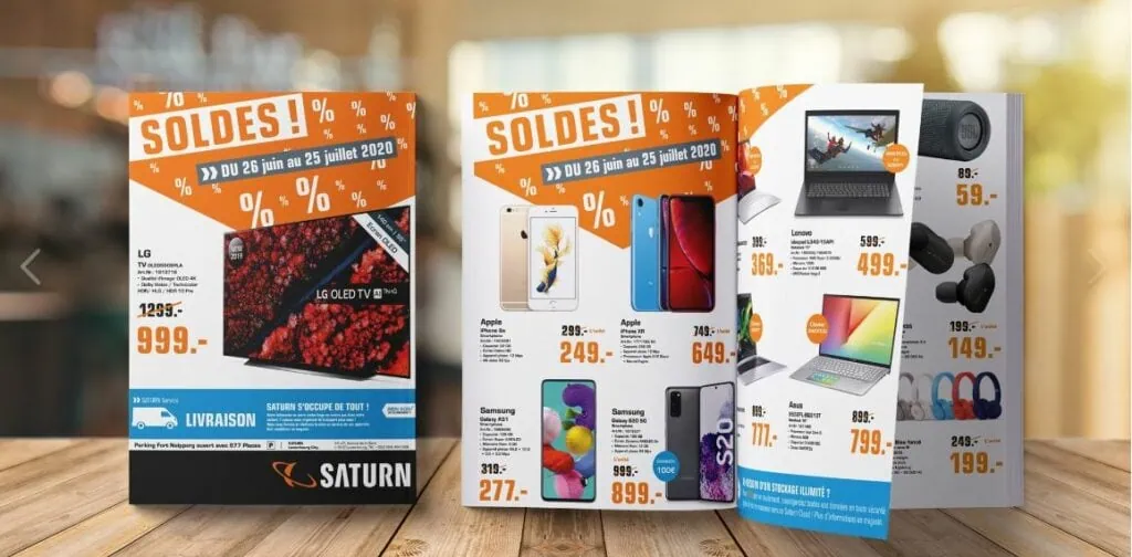Flyer Soldes été 2020 Saturn Luxembourg