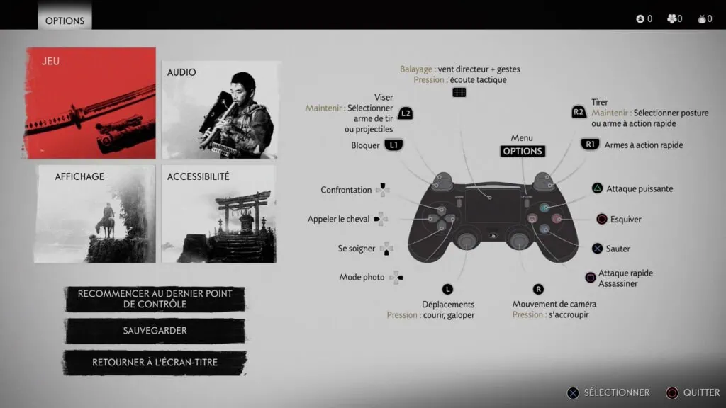 Touche de Ghost of Tsushima