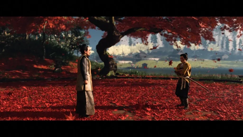 Apprentissage du sabre dans Ghost of Tsushima