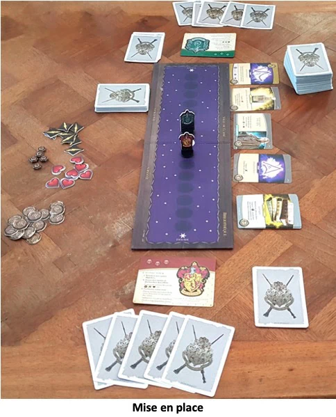 Une partie du jeu Harry Potter Bataille à Poudlard