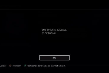 Erreur E-8210604A sur PS store