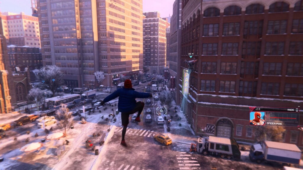 Spider-Man Miles Morales dans la ville PS5