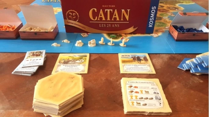 Plateau jeu catan les 25 ans