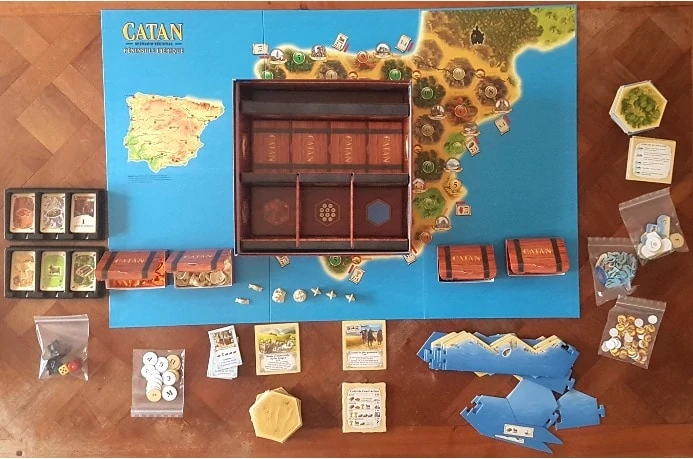 Plateau de jeu complet de catan les 25 ans 