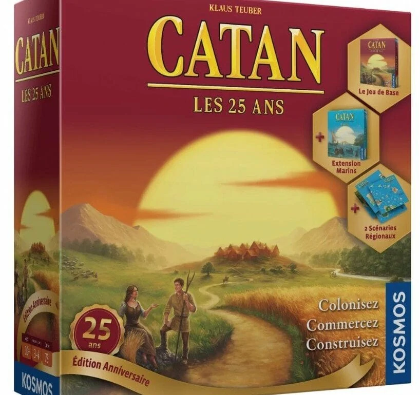 Boite jeu Catan 25 ans