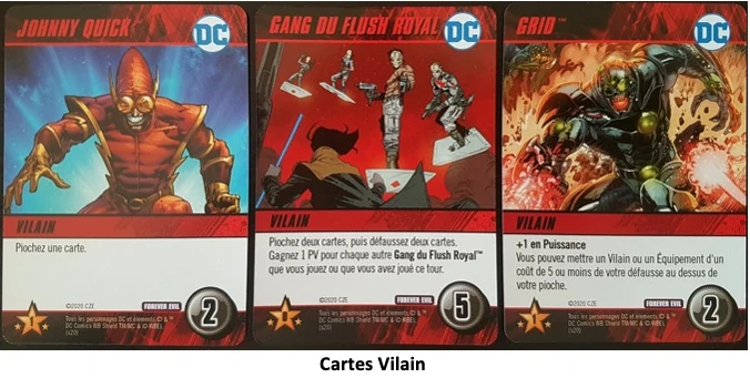 cartes vilain de Forever Evil