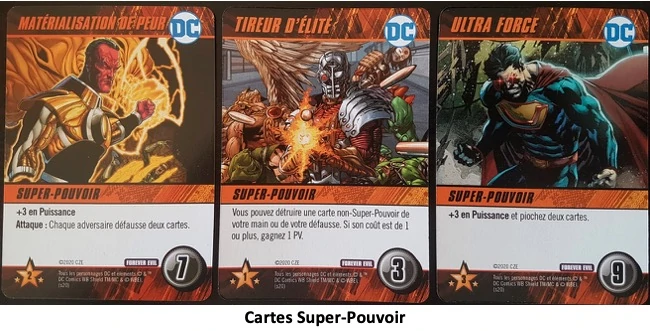 Cartes super-pouvoir de Forever Evil