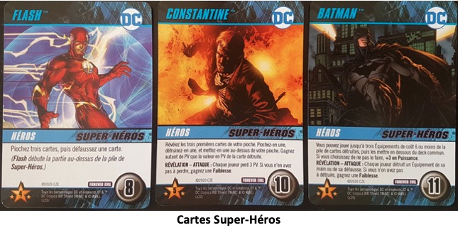 cartes super-héros de Forever Evil