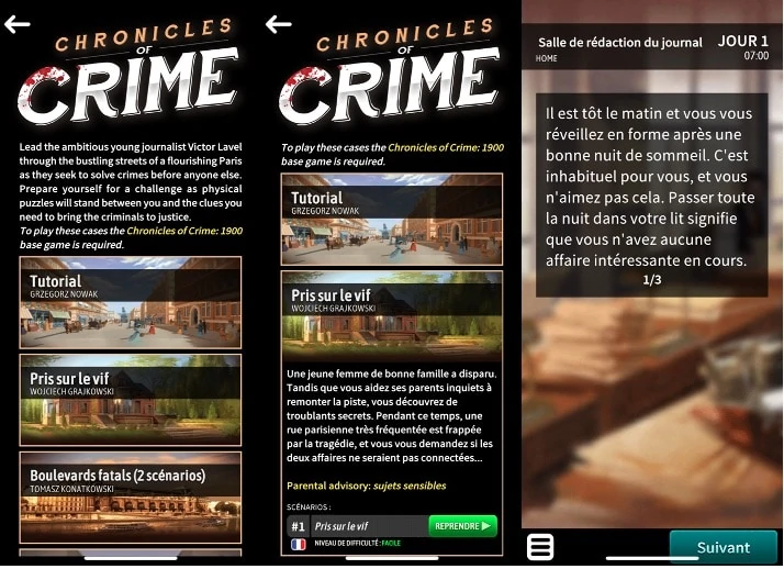 Test de Chronicles of Crime, série millénaire 1900