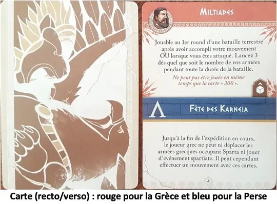 La carte Grèce et Perse du jeu 300 La Terre et L’Eau