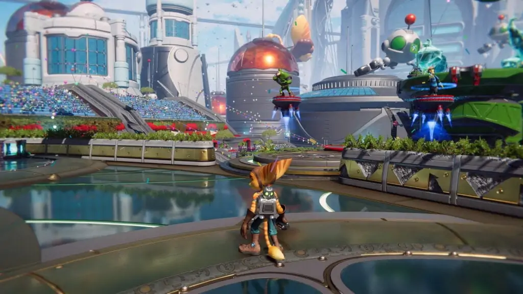 Premier niveau Ratchet and Clank Rift Apart 