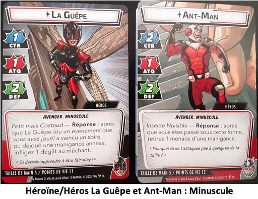 Test et avis de Marvel Champions le Jeu de cartes : Wasp et Ant-Man