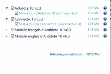 La mise à jour Antitode 10 v6.3