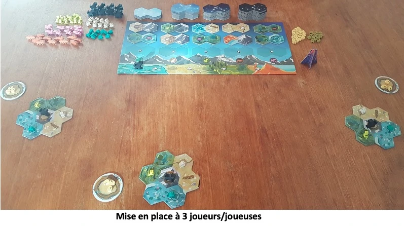 Plateau du jeu Gods Love Dinosaurs avec les jetons