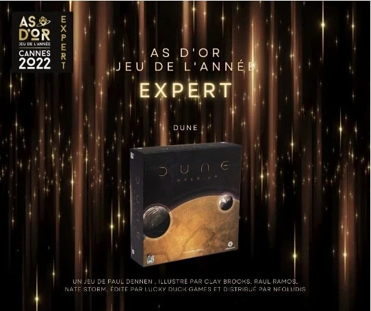 As d'or jeu de l'année expert Festival international des jeux 2022