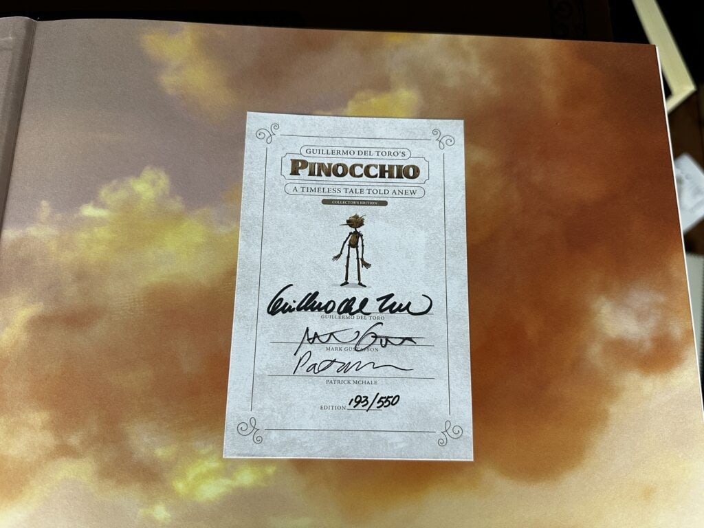 certificat du collector signé par Guillermo del Toro