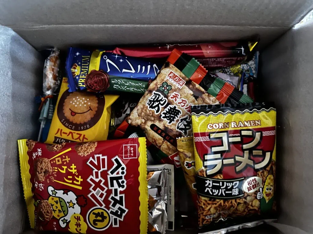 Contenu Tokyo Snack Box février 2023