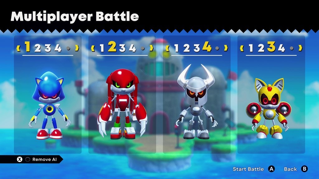 multiplayer battle Sonic Superstars