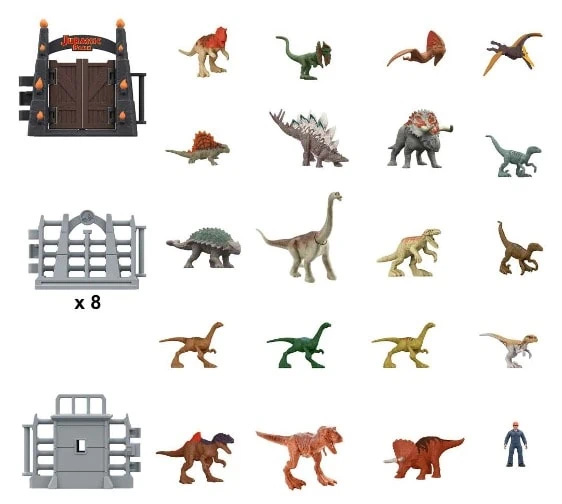 Jurassic Park calendrier de l’avent 30ème anniversaire