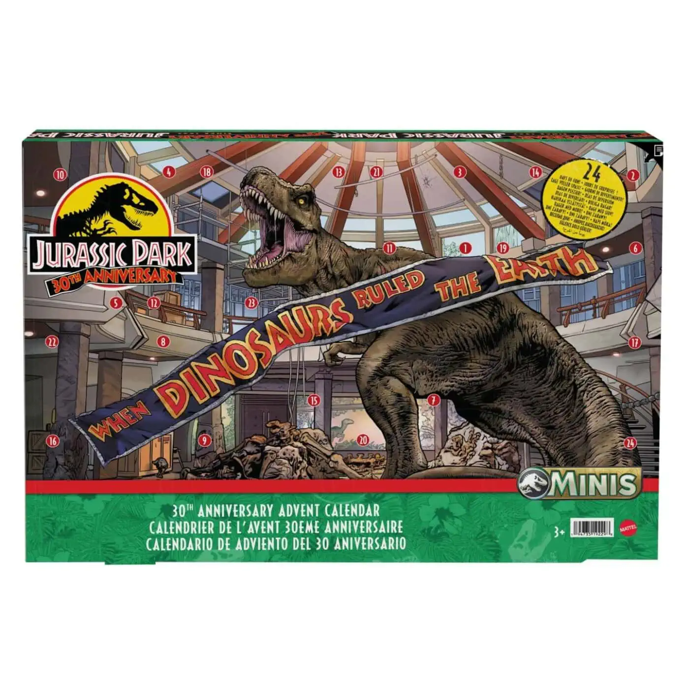 Jurassic Park calendrier de l’avent 30ème anniversaire