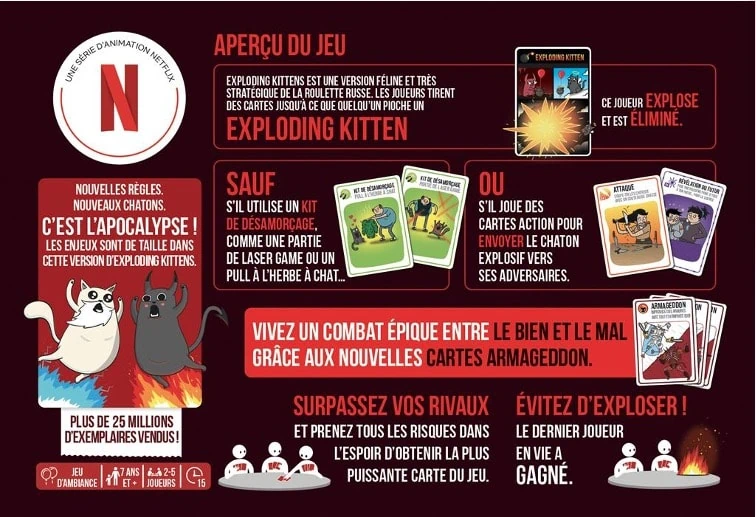 Test et avis d'Exploding Kittens Bien Vs Mal