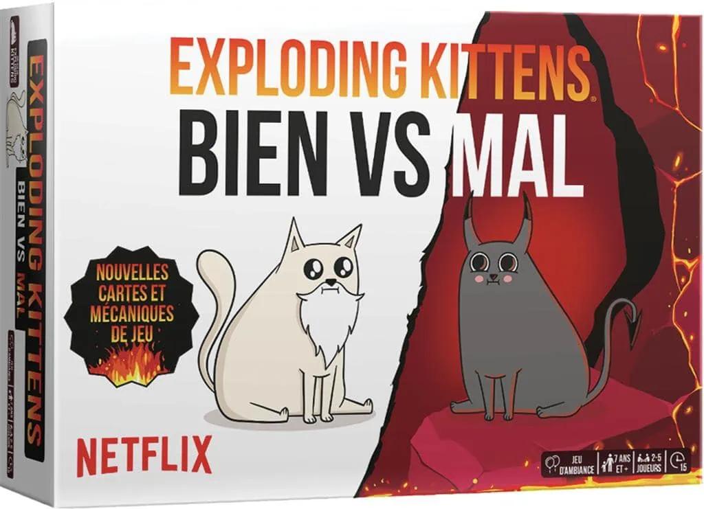 Exploding Kittens Bien Vs Mal jeu