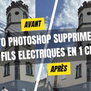 Tuto Photoshop supprimer les fils électriques en 1 clic