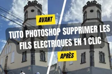 Tuto Photoshop supprimer les fils électriques en 1 clic