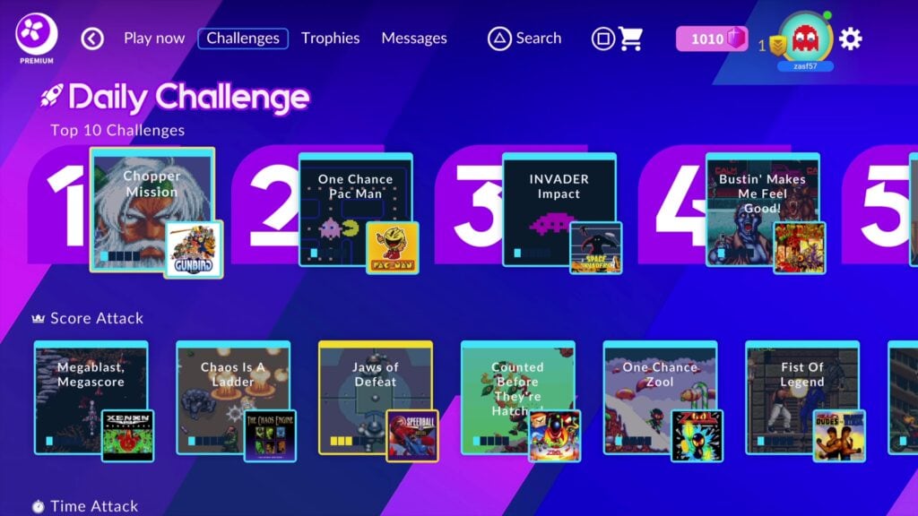 Daily challenge antstream PS5