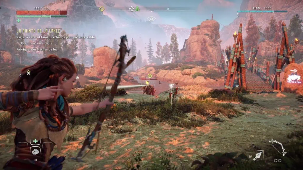 Chasse avec arc Horizon Zero Dawn Remastered