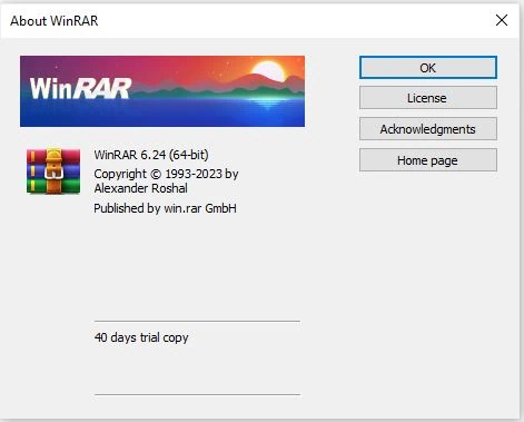 Winrar trial