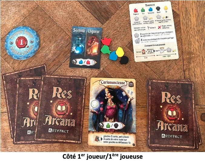 Test et avis de Res Arcana Duo de Tom Lehmann chez Sand Castle Games