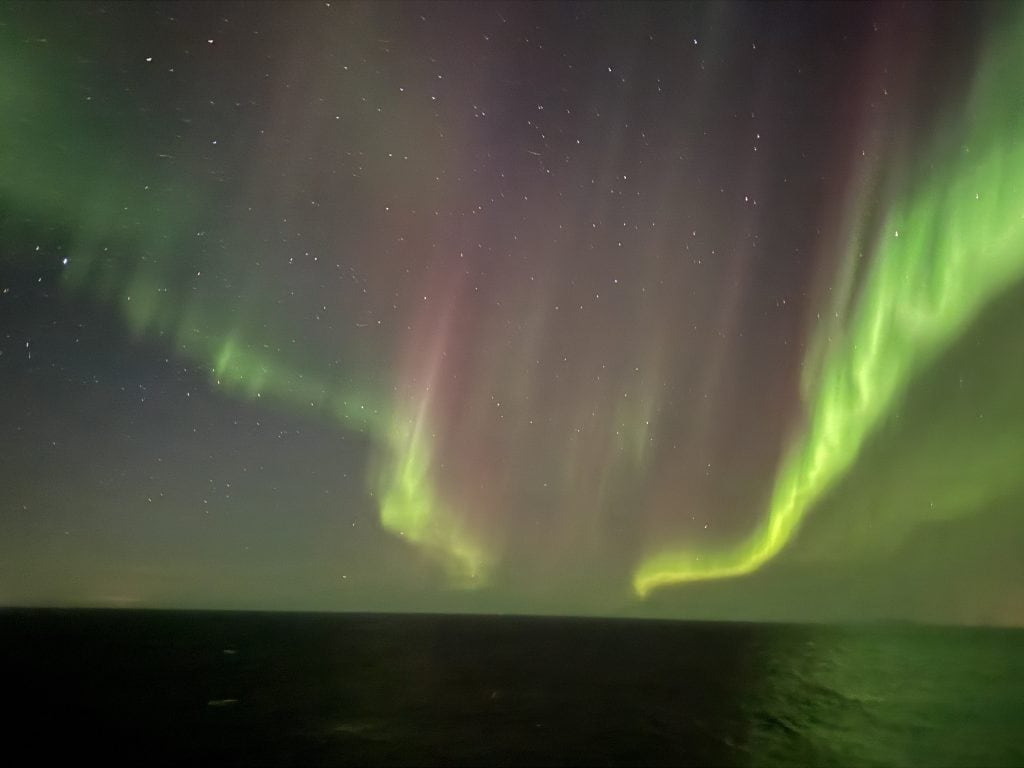 Aurore boréale prise en norvège