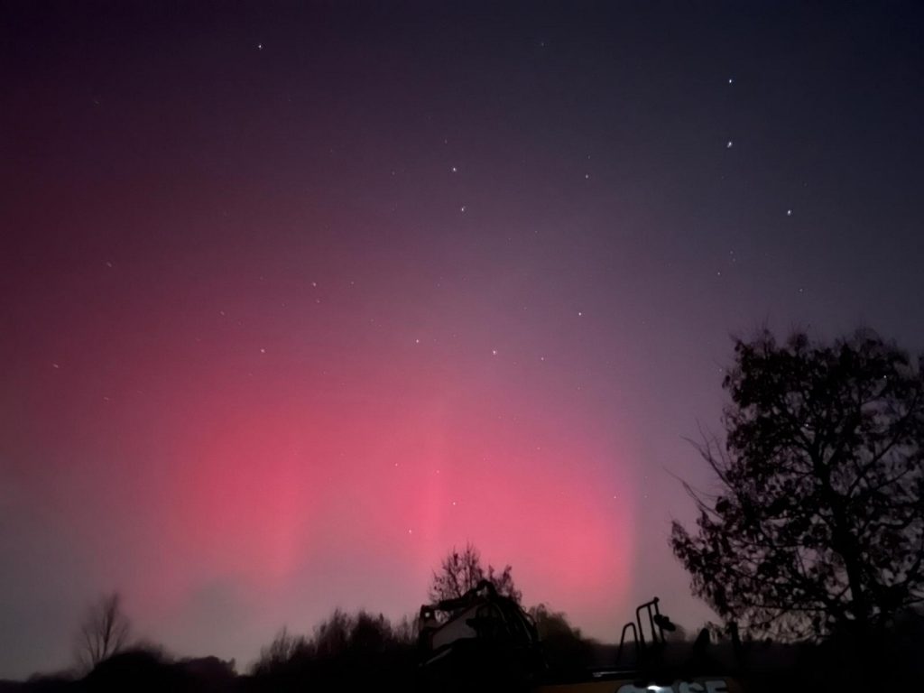 Photo aurore boréale en France