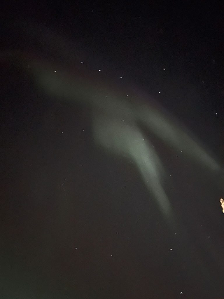 Aurore boréale prise en norvège depuis le bateau CFC