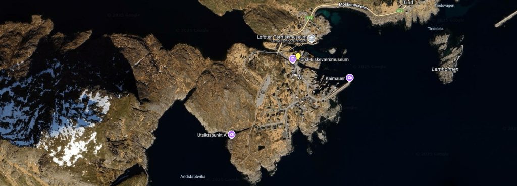 carte avec exif îles Lofoten
