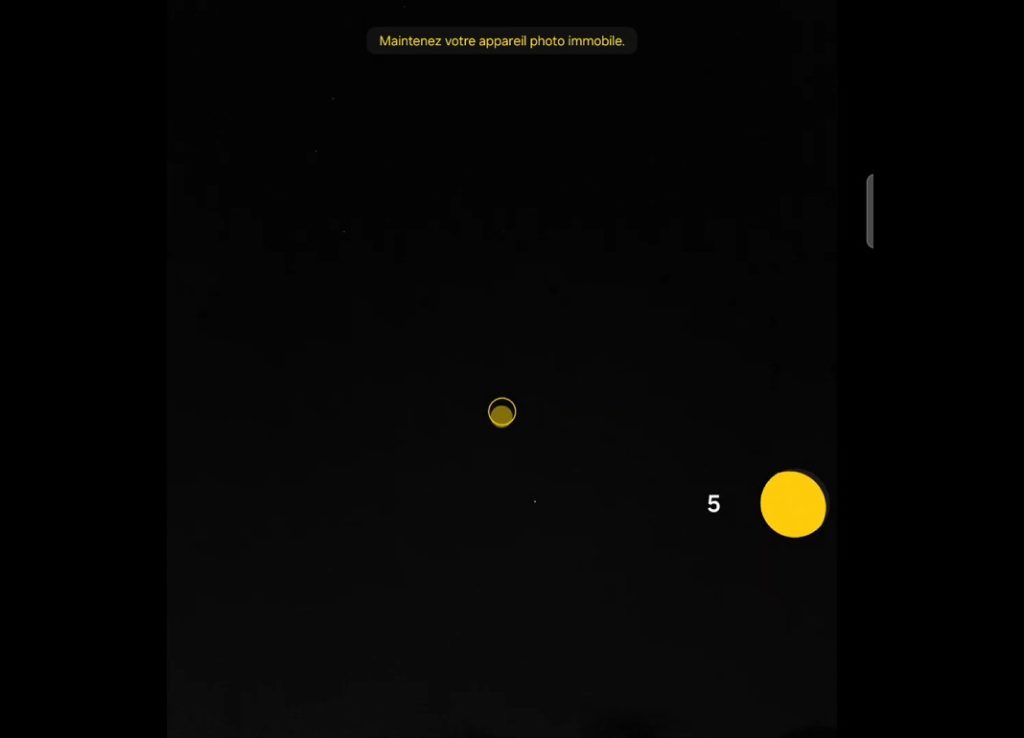 Prendre une photo avec un smartphone sous Android en mode nuit pour une aurore boréale